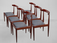 Alfred Hebndrickx set of 6 Dining chairs by Belform, 1960