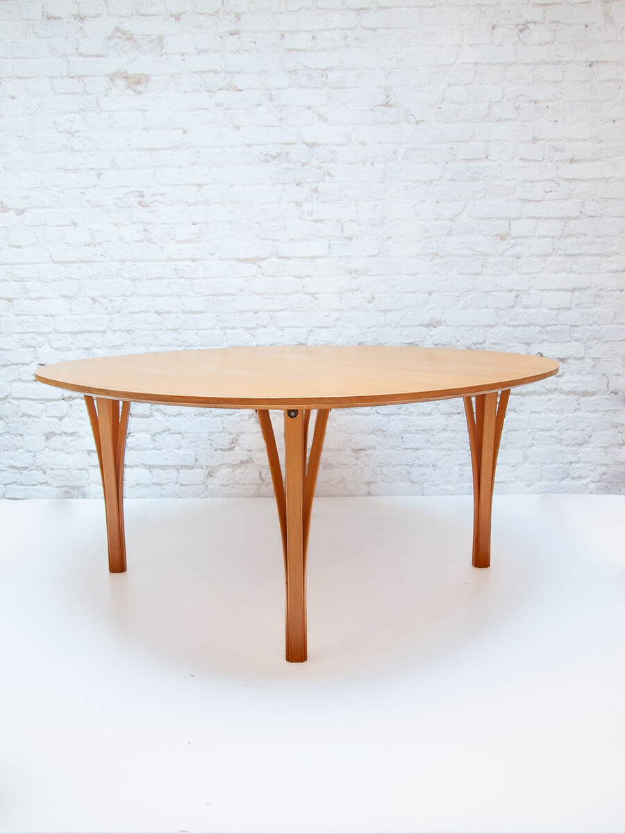 Coffee Table by Piet Hein & Bruno Mathsson for Fritz Hansen, 1990 