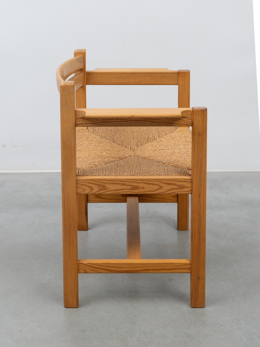 Eight Pine Arm Chairs by Børge Mogensen for AB Karl Andersson & Söner Sweden