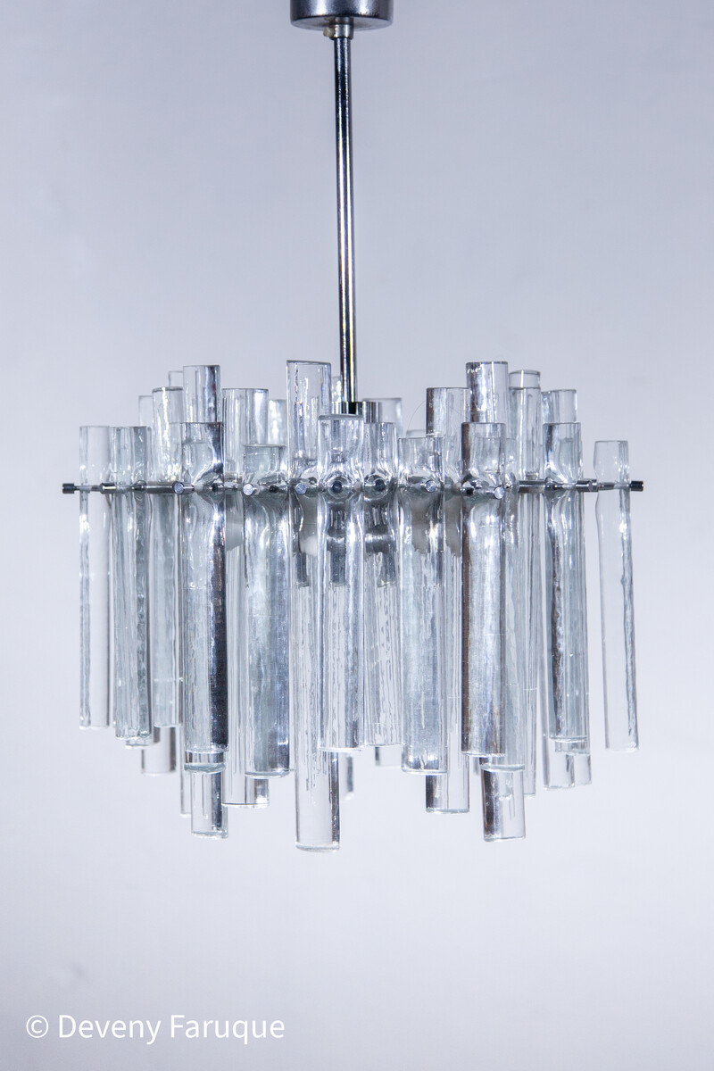 Kinkeldey ice glass Chandelier